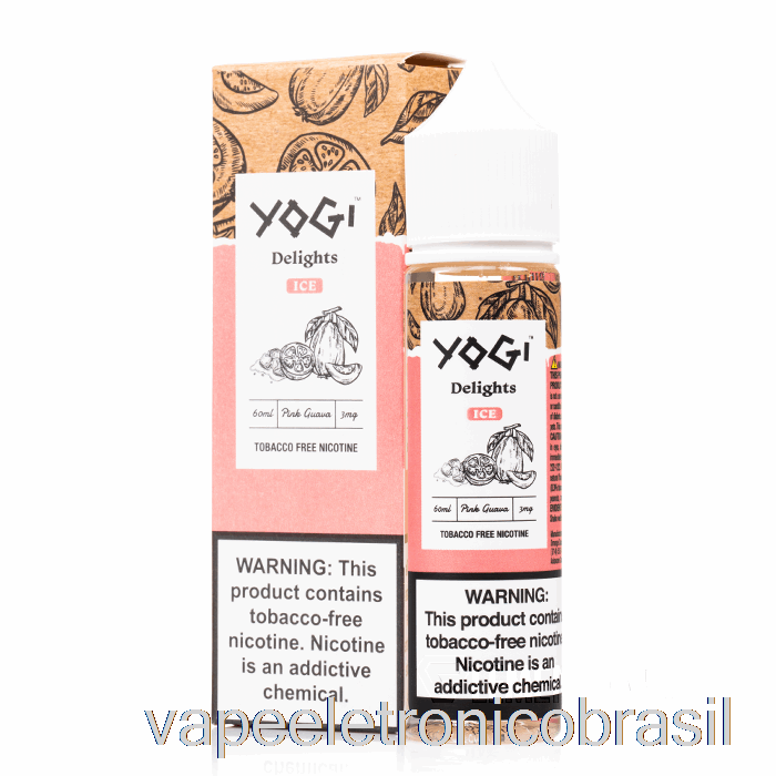 Vape Recarregável Pink Guava Ice - Yogi Delights - 60ml 0mg